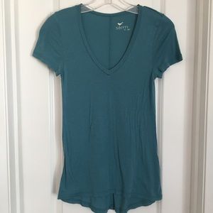 Soft v-neck short sleeve tee